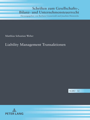 cover image of Liability Management Transaktionen